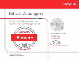 The CompTIA Server Plus Certification