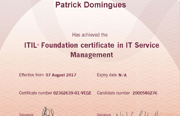 ITIL Foundation Certification