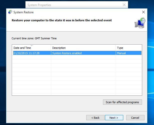 Restoring your PC - Within Windows 10