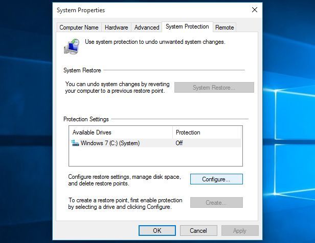 Open System Restore