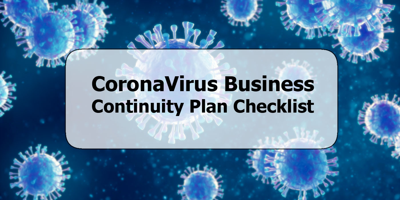 CoronaVirus Business Continuity Plan Checklist