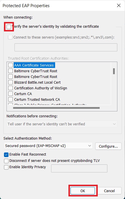 Windows Devices Can’t Connect To RADIUS 802.1X Wifi