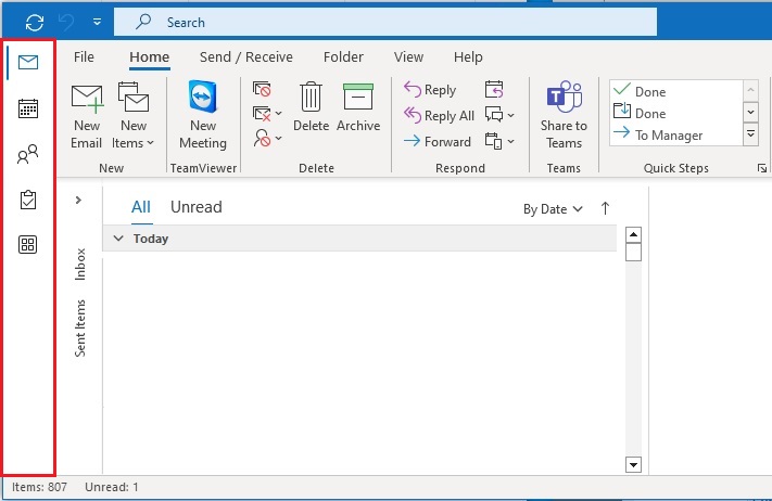 How To Revert Microsoft Outlook Navigation Bar To The Bottom