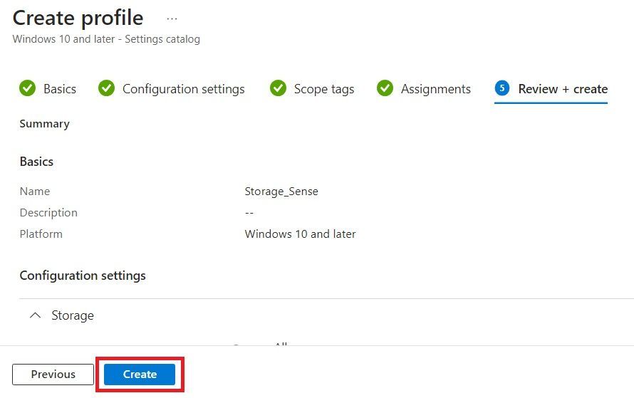How to Configure Microsoft 365 EndPoint Manager Storage Sense 012